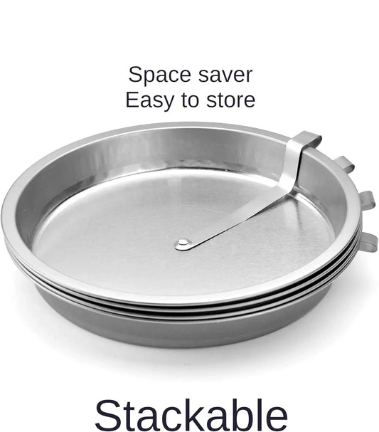 9" Easy Out Quick Release Tart, Quiche, Pie and Cake Pan - Set of 2