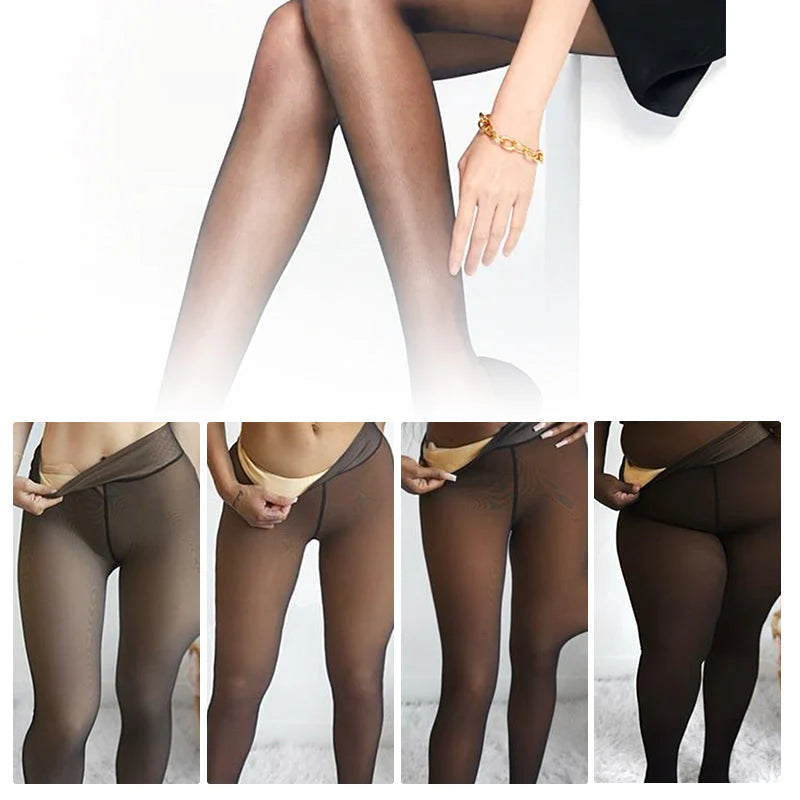 🎄 New Compression Magic Leggings – Fleece-Lined Warmth from XS to 3XL❄️