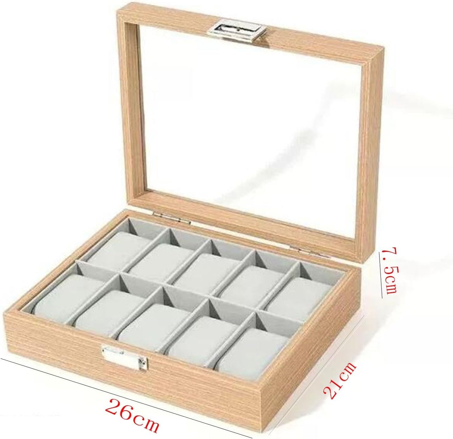 Wooden watch storage box