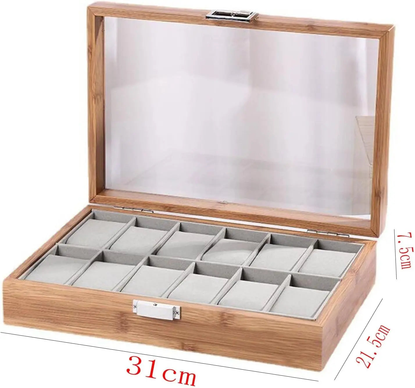 Wooden watch storage box