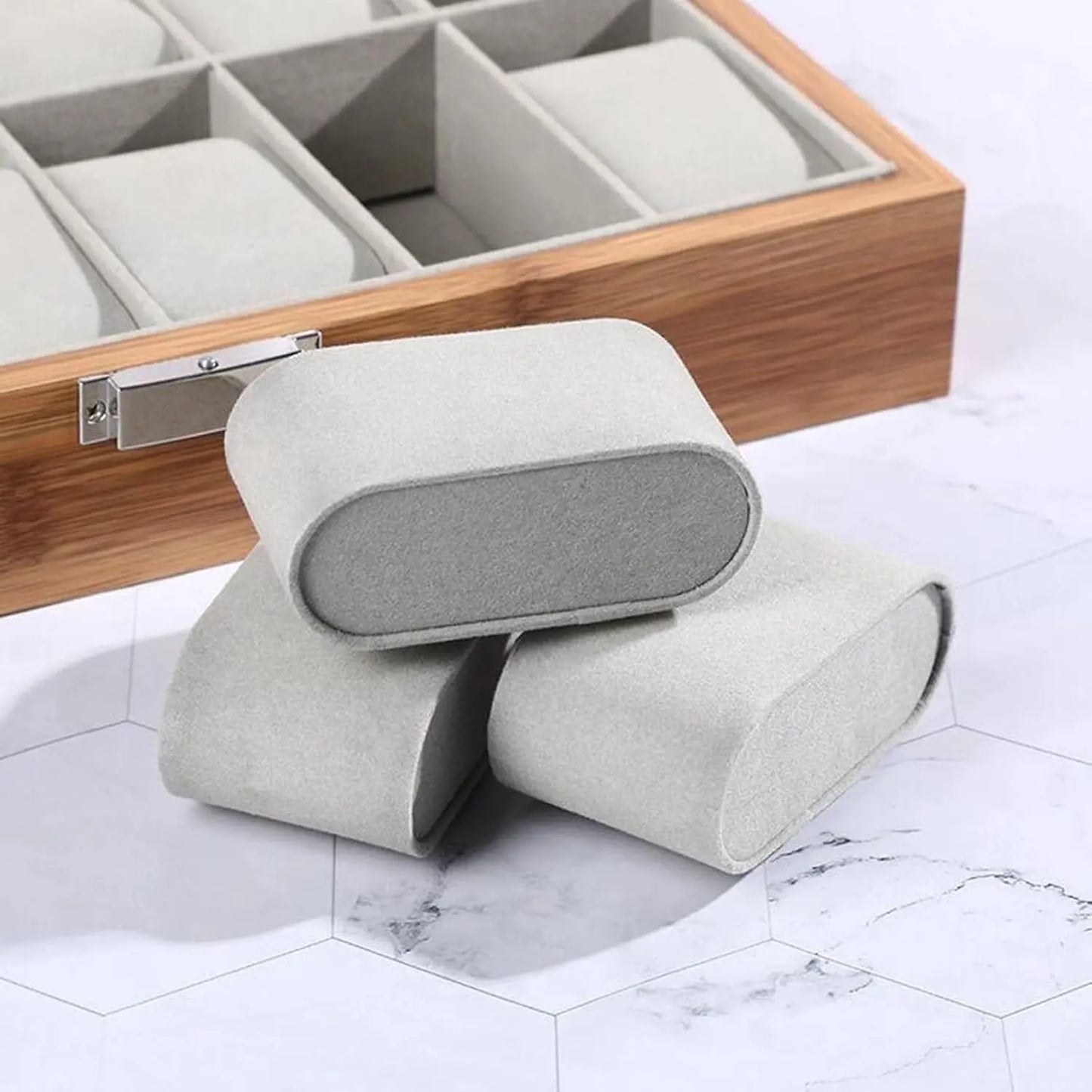 Wooden watch storage box