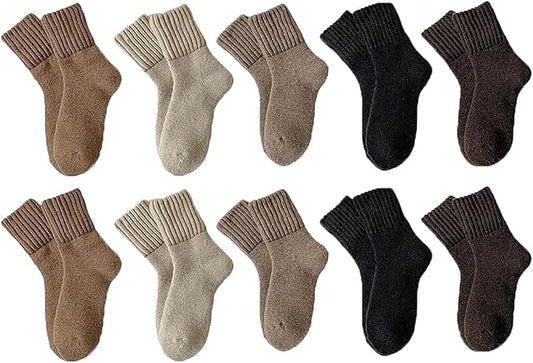 Winter Bestsellers🔥Women's Winter Boot Socks Solid, Thick, Cozy Crew Socks Perfect for Christmas Gifts🧦