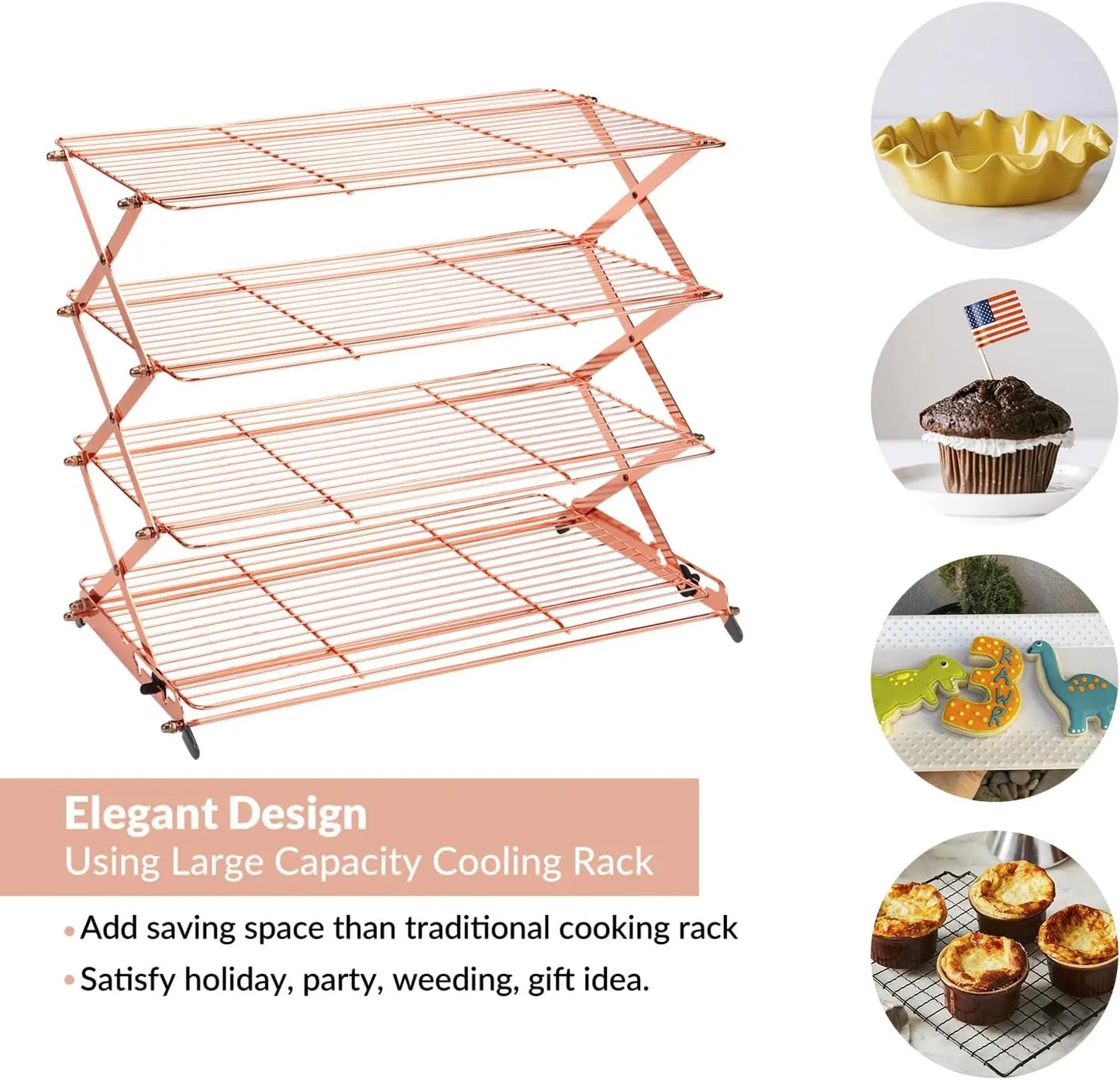 Foldable cooling rack